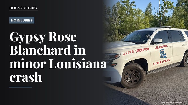 A Louisiana State Police patrol vehicle parked on a road