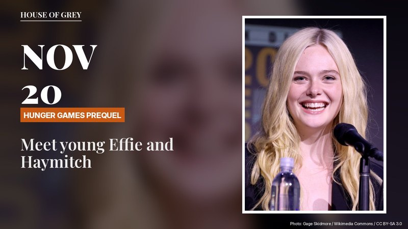 Elle Fanning smiling at a microphone while speaking at the 2025 San Diego Comic-Con