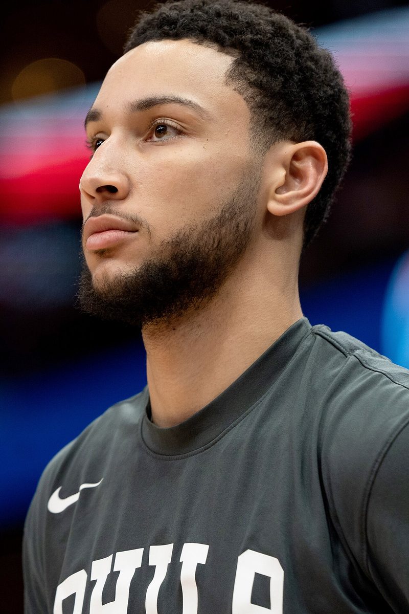 Ben Simmons with the Philadelphia 76ers in 2019