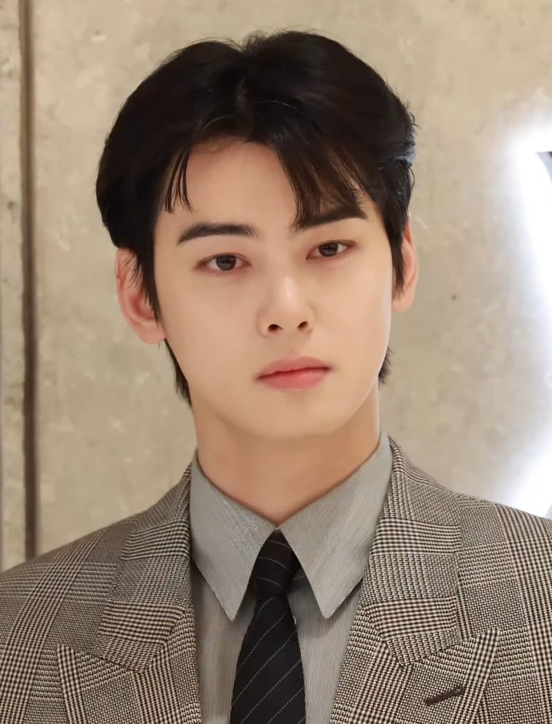 Cha Eun-woo at a Saint Laurent store opening in Seoul, March 2025